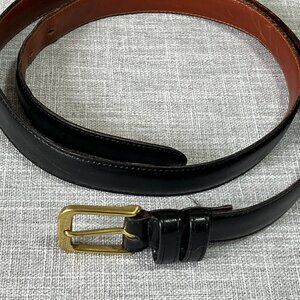 Coach Vintage Burnished Cowhide Belt with a Solid Brass Buckle Size 40